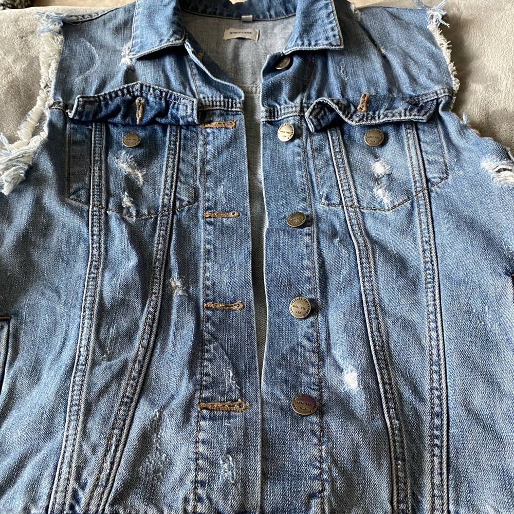 Newer CUT OFF JEAN JACKET